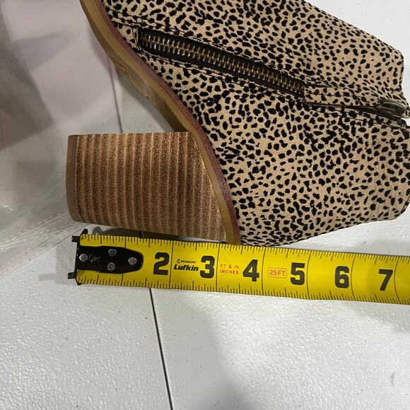 MIA Erik Spotted Animal Print Block Heeled Booties Women’s Size 6 WIDE - Picture 6 of 6